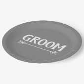 elegant chic GROOM | ペーパープレート (アングル)