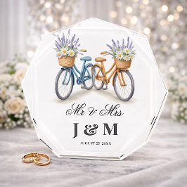 Elegant Chic Keepsake Newlyweds Gift Bride Groom  フォトブロック