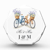 Elegant Chic Keepsake Newlyweds Gift Bride Groom  フォトブロック (正面)