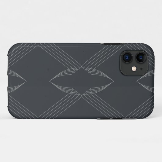 Elegant, chic, luxurious, simple line pattern Case-Mate iPhoneケース (裏面(横))