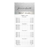Elegant chic modern luxury faux glittery menu card ラックカード (正面)