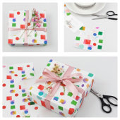 Elegant Chic Red, Colorful, and Black and White ラッピングペーパーシート