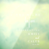 Elegant Chic Rehearsal Dinner Mirror Welcome Sign  ウィンドウサイン (シート3)