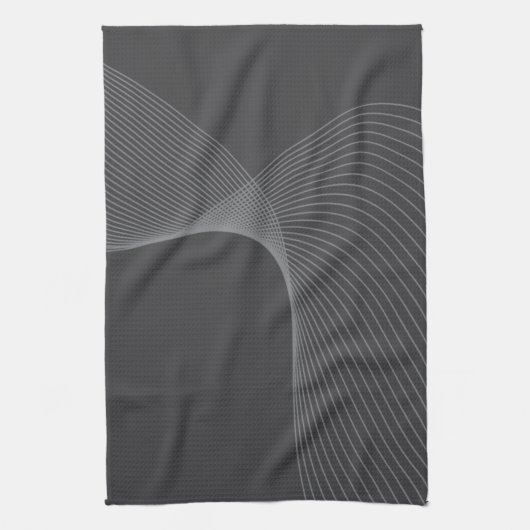 Elegant, chic, simple, modern graphic pattern art キッチンタオル (縦)