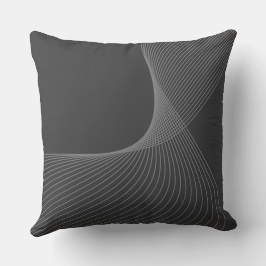 Elegant, chic, simple, modern graphic pattern art クッション (裏面)