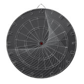 Elegant, chic, simple, modern graphic pattern art ダーツボード (正面)