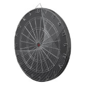 Elegant, chic, simple, modern graphic pattern art ダーツボード (正面右)