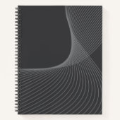 Elegant, chic, simple, modern graphic pattern art ノートブック (正面)
