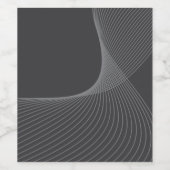 Elegant, chic, simple, modern graphic pattern art ワインラベル (シングルラベル)