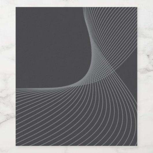 Elegant, chic, simple, modern graphic pattern art ワインラベル (シングルラベル)