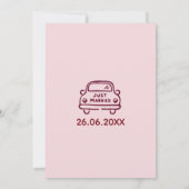 Elegant Chic Soft Pink Old Money Wedding セーブザデート (裏面)