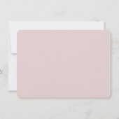 Elegant Chic Watercolor Pink Floral Personalized ノートカード (裏面)