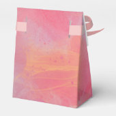 Elegant Chic Watercolor Pink Monogram Wedding  フェイバーボックス (裏面サイド)