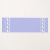 Elegant, Chic White Horses on Light Blue ヨガマット (正面(横))