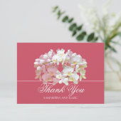 Elegant Chic White Orchid Bridal Shower Thank You サンキューカード (スタンド正面)