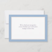 Elegant Chic White Orchid Bridal Shower Thank You サンキューカード (裏面)