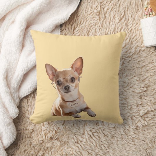 Elegant Chihuahua Pillow クッション (ブランケット)