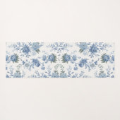 Elegant Chinoiserie Blue Toile  ヨガマット (裏面(横))