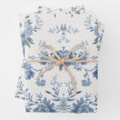 Elegant Chinoiserie Blue Toile  ラッピングペーパーシート (インサイチュ)