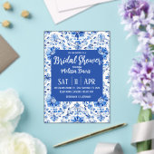 Elegant Chinoiserie Bridal Shower Invitation アクリル招待状 (インサイチュ (ウェディング))
