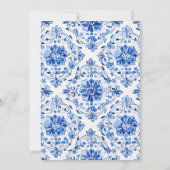 Elegant Chinoiserie Bridal Shower Invitation 招待状 (裏面)