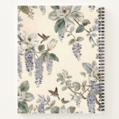 Elegant Chinoiserie Floral & Birds ノートブック (裏面)