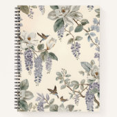 Elegant Chinoiserie Floral & Birds ノートブック (正面)