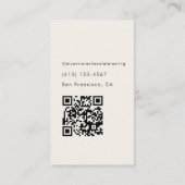 Elegant Chocolate Tasting Minimal 名刺 (裏面)