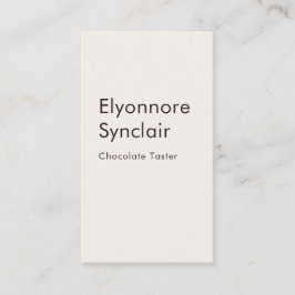 Elegant Chocolate Tasting Minimal 名刺