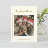 Elegant Christ-Centered Christmas Family Card シーズンカード (スタンド正面)