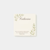 Elegant Christian Botanical Sticky Notes ポストイット (正面)