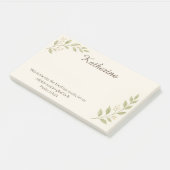 Elegant Christian Botanical Sticky Notes 10"x6" ポストイット (アングル)