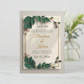 Elegant Christian Wedding e-invite 招待状 (スタンド正面)