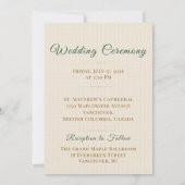 Elegant Christian Wedding e-invite 招待状 (裏面)
