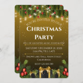 Elegant Christmas 招待状 (正面/裏面)