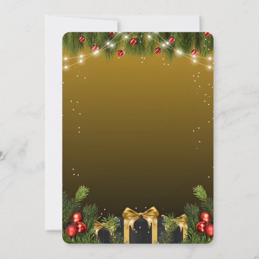 Elegant Christmas 招待状 (裏面)