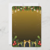 Elegant Christmas 招待状 (裏面)