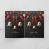 Elegant Christmas Bells Decor – カード (内部)