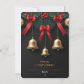 Elegant Christmas Bells Decor – シーズンカード (裏面)