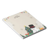 Elegant Christmas Boho Teacher Notepad ノートパッド (アングル)