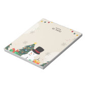 Elegant Christmas Boho Teacher Notepad ノートパッド (回転)