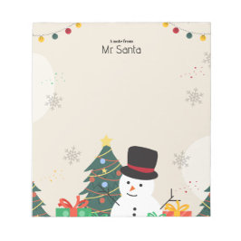 Elegant Christmas Boho Teacher Notepad ノートパッド