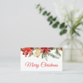 Elegant Christmas Business Card 名刺 (スタンド正面)