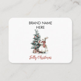 Elegant Christmas Business Card | Your Brand Name 名刺