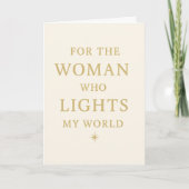 Elegant Christmas Card for Mom - Light of My World カード (正面)