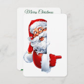 Elegant Christmas Card – Hand-Drawn Tree  招待状 (正面/裏面)