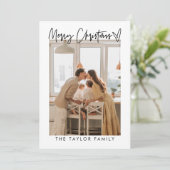 Elegant Christmas Card Holiday Year In Review 招待状 (スタンド正面)