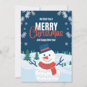 Elegant Christmas Card with a Touch of Holiday Ma 招待状 (正面)