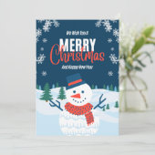 Elegant Christmas Card with a Touch of Holiday Ma 招待状 (スタンド正面)