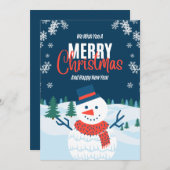 Elegant Christmas Card with a Touch of Holiday Ma 招待状 (正面/裏面)